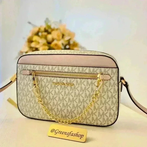 Michael kors purse Jet Set Large East/West Zip Chain crossbody bag new - Picture 3 of 11